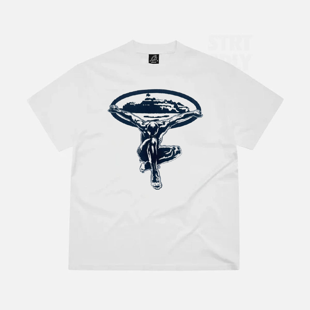 Corteiz RTW Alcatraz Statue T-Shirt - White