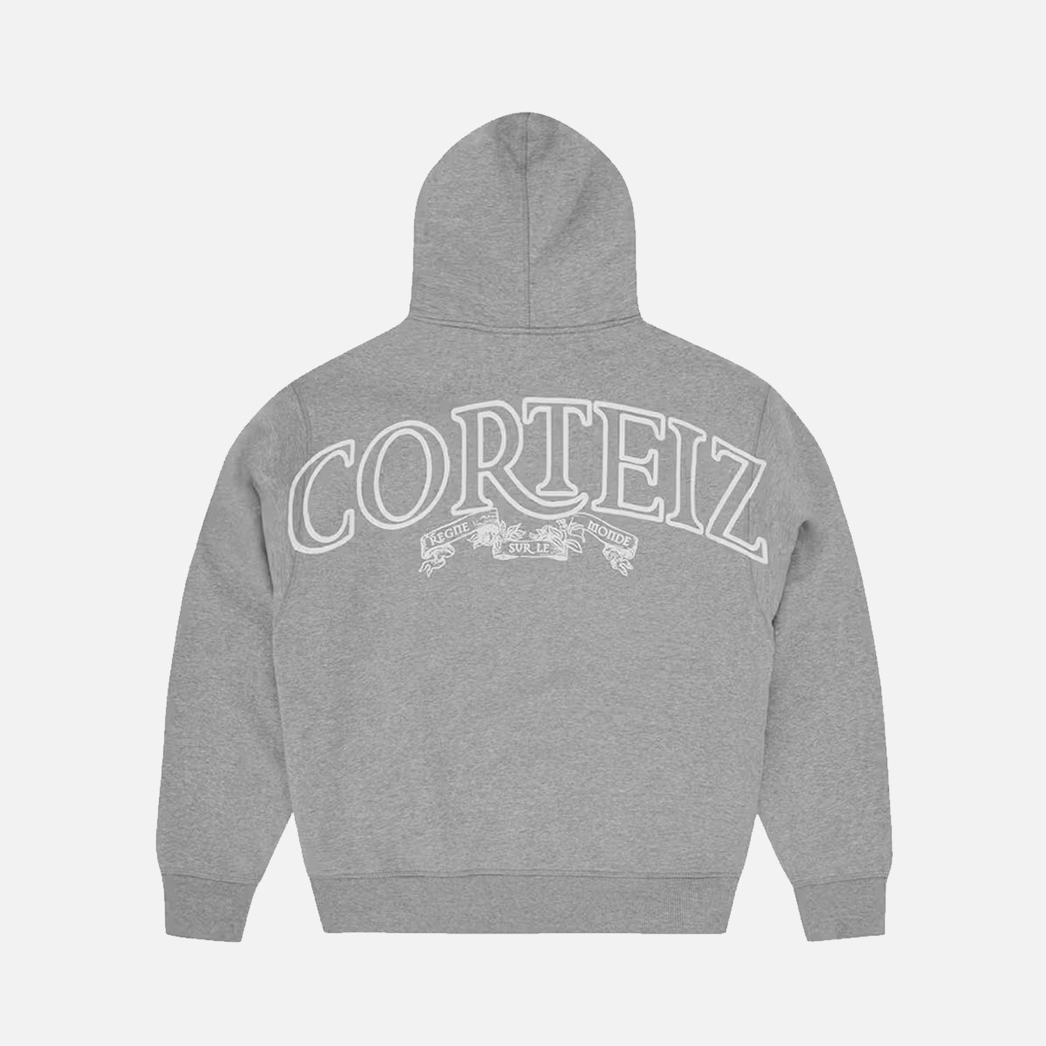 Corteiz RTW Superior Royale Zip Hoodie - Heather Grey
