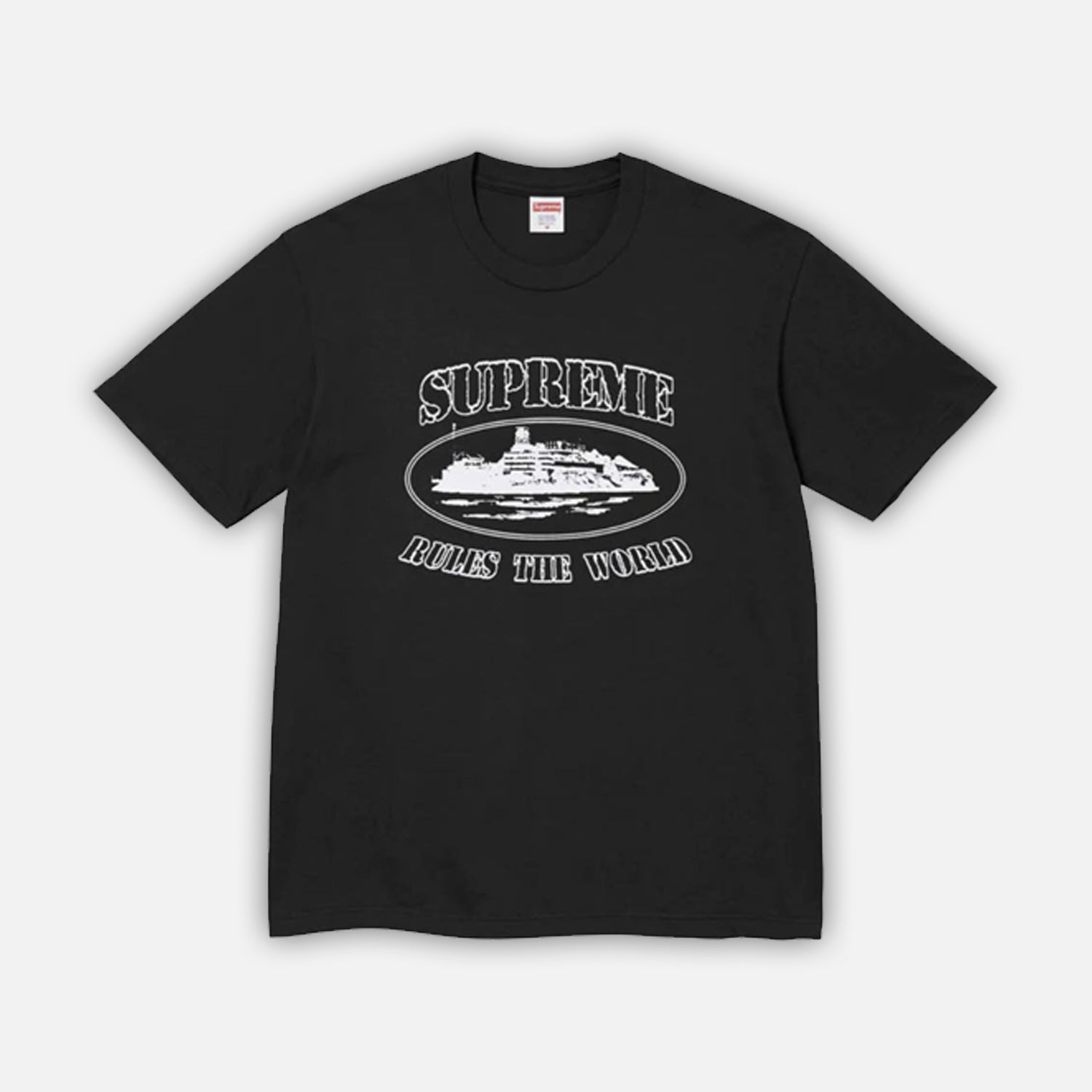 Supreme t shirt white and clearance black