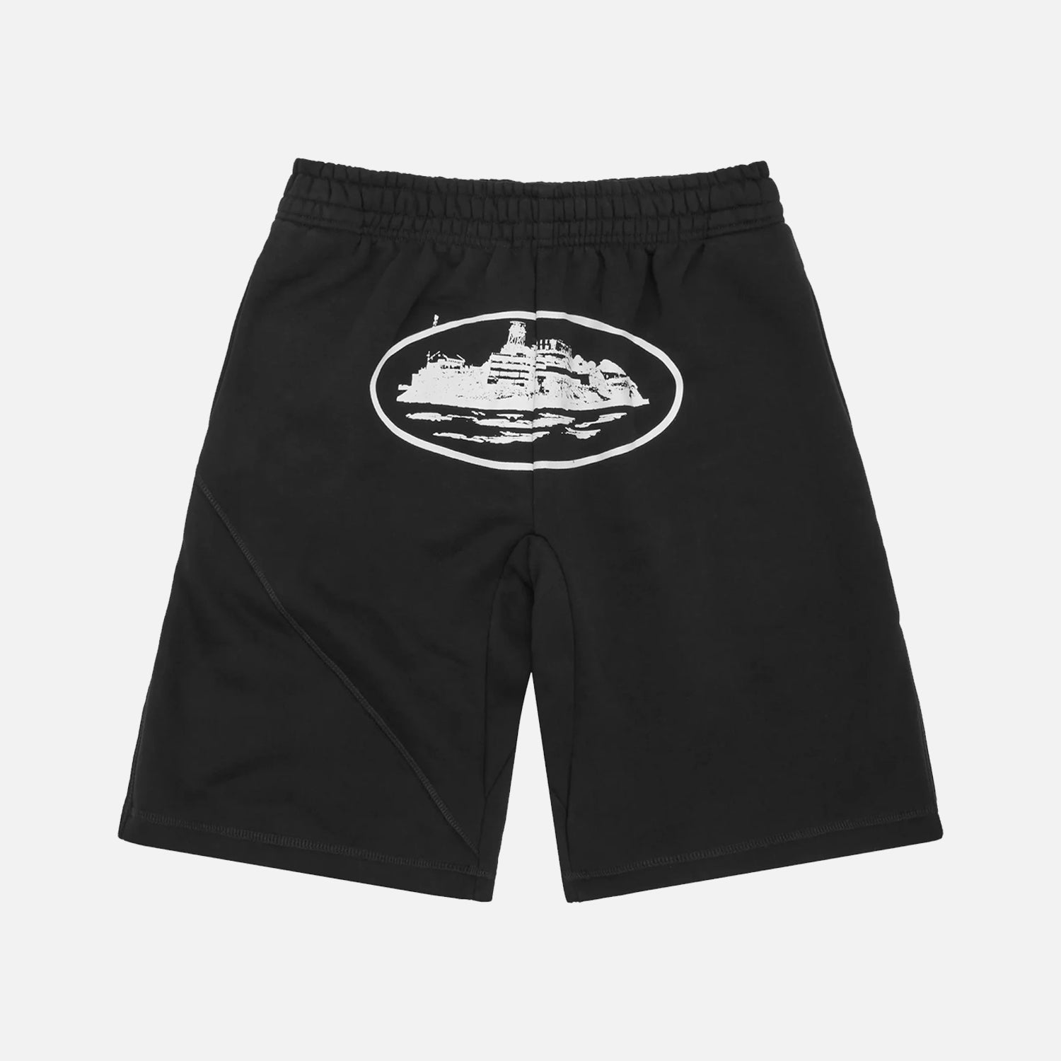 Corteiz RTW Alcatraz Shorts - Black / White