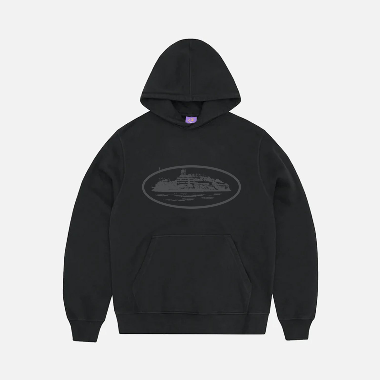 Corteiz RTW Alcatraz Hoodie - Triple Black