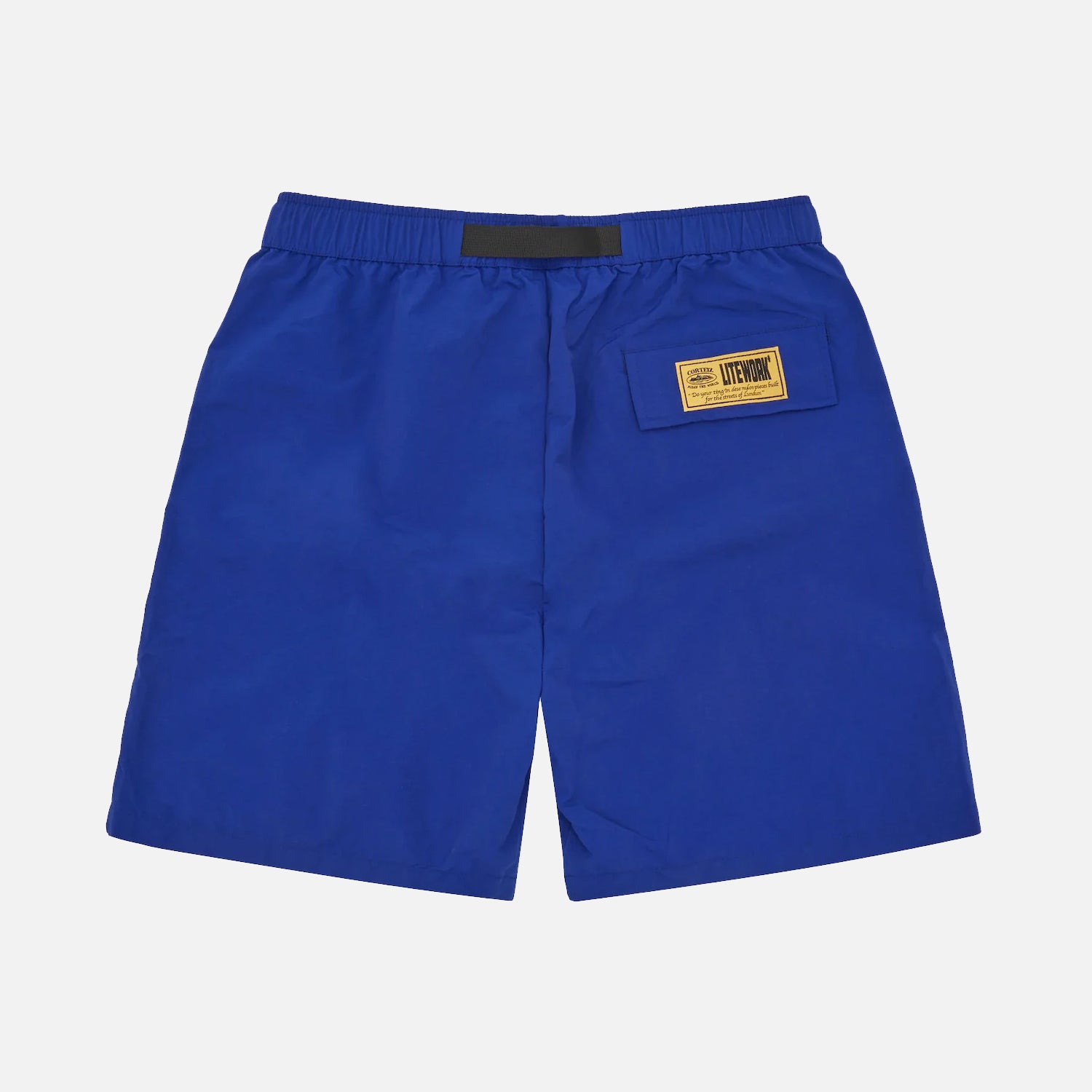 Corteiz RTW Crtz Nylon Shorts - Blue / Yellow