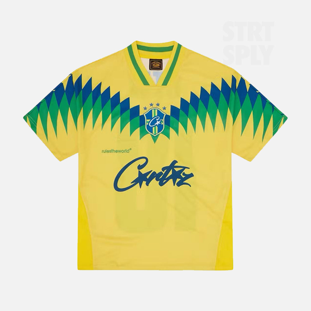 Corteiz RTW Club America Brasil Jersey - Yellow