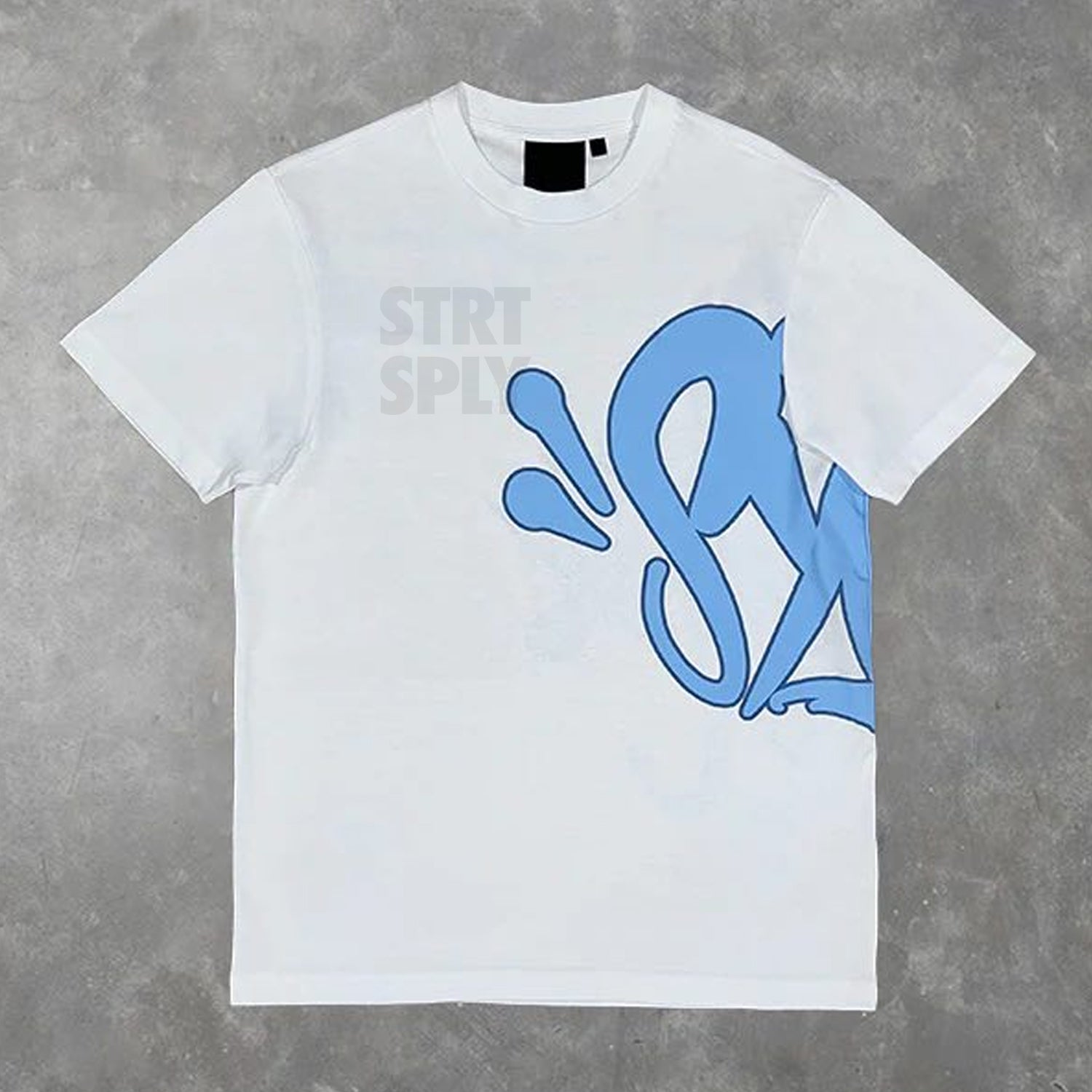 Syna World T-Shirt & Shorts Logo Set - White / Blue