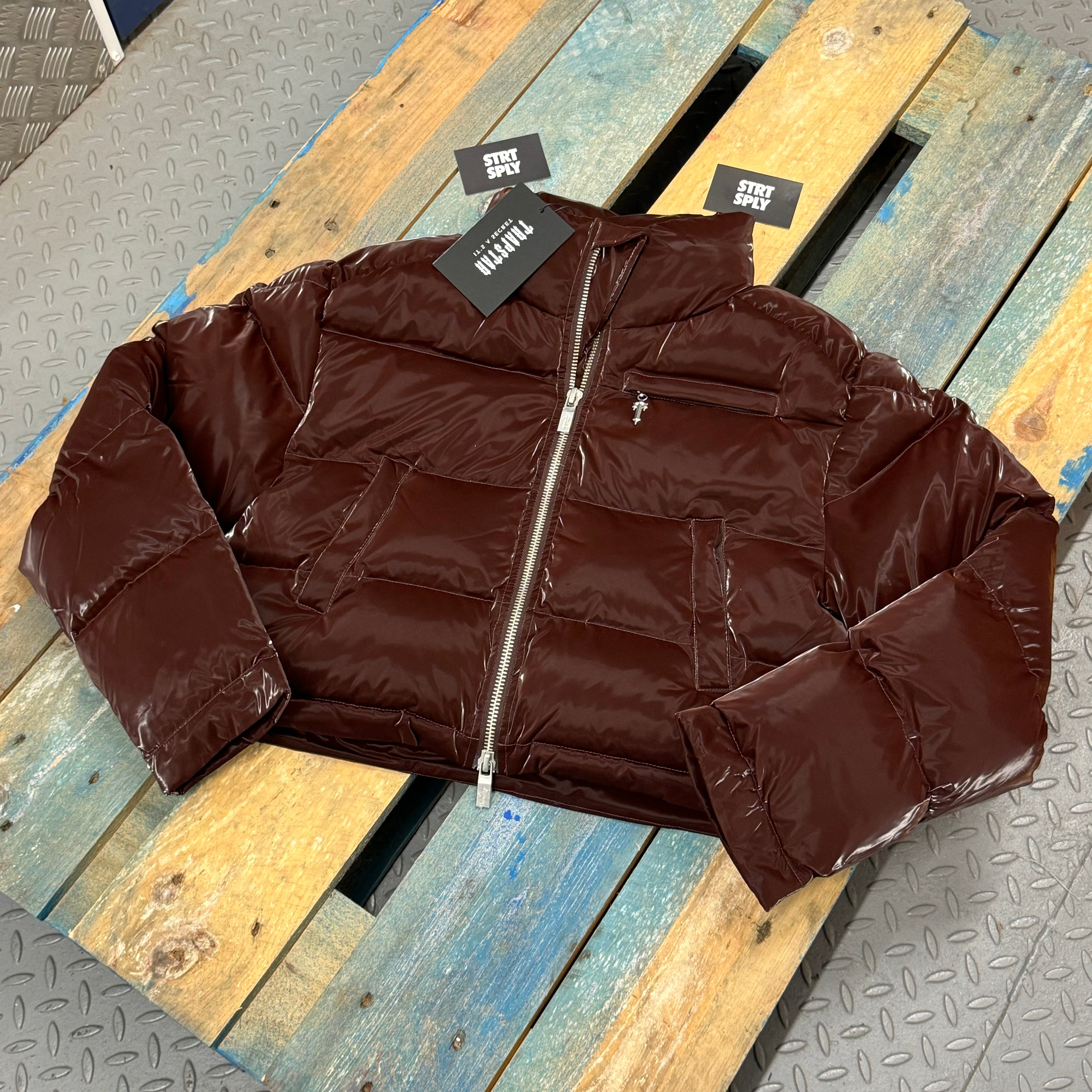 Women's Trapstar Irongate T Puffer Jacket - Shiny Brown