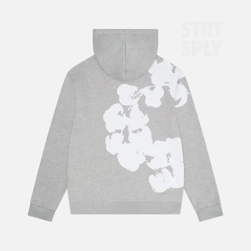 Denim Tears Big Cotton Wreath Hoodie - Grey