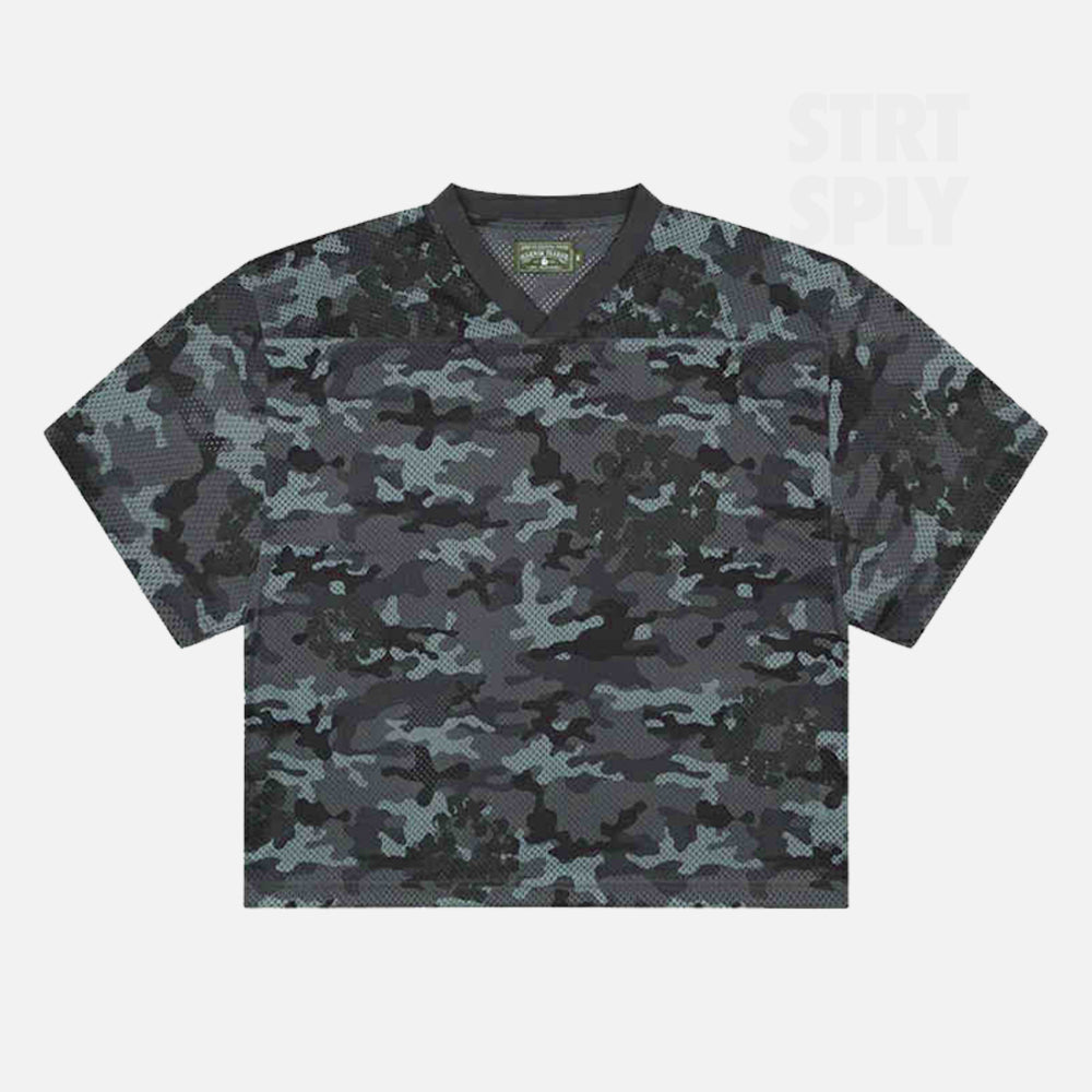 Denim Tears Camo Wreath Mesh Jersey - Black