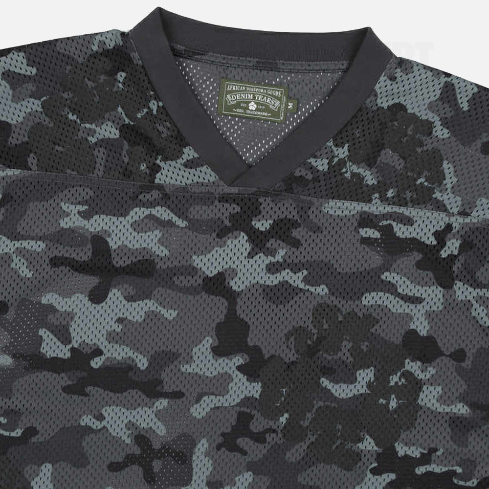 Denim Tears Camo Wreath Mesh Jersey - Black