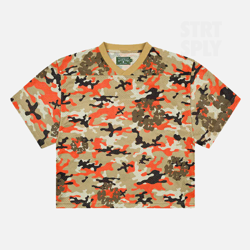 Denim Tears Camo Wreath Mesh Jersey - Brown Camo