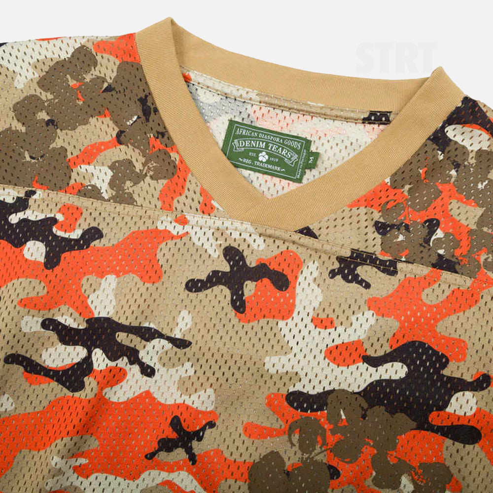 Denim Tears Camo Wreath Mesh Jersey - Brown Camo