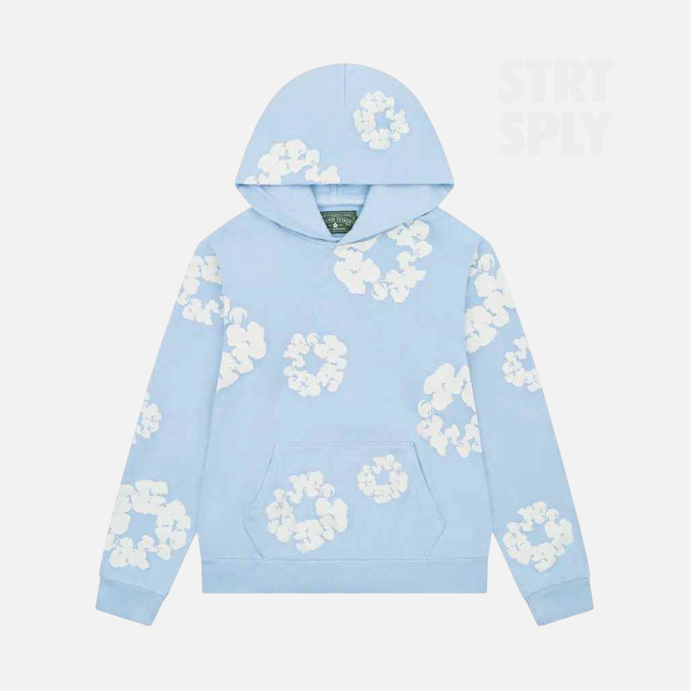 Denim Tears Cotton Wreath Hoodie - Powder Blue