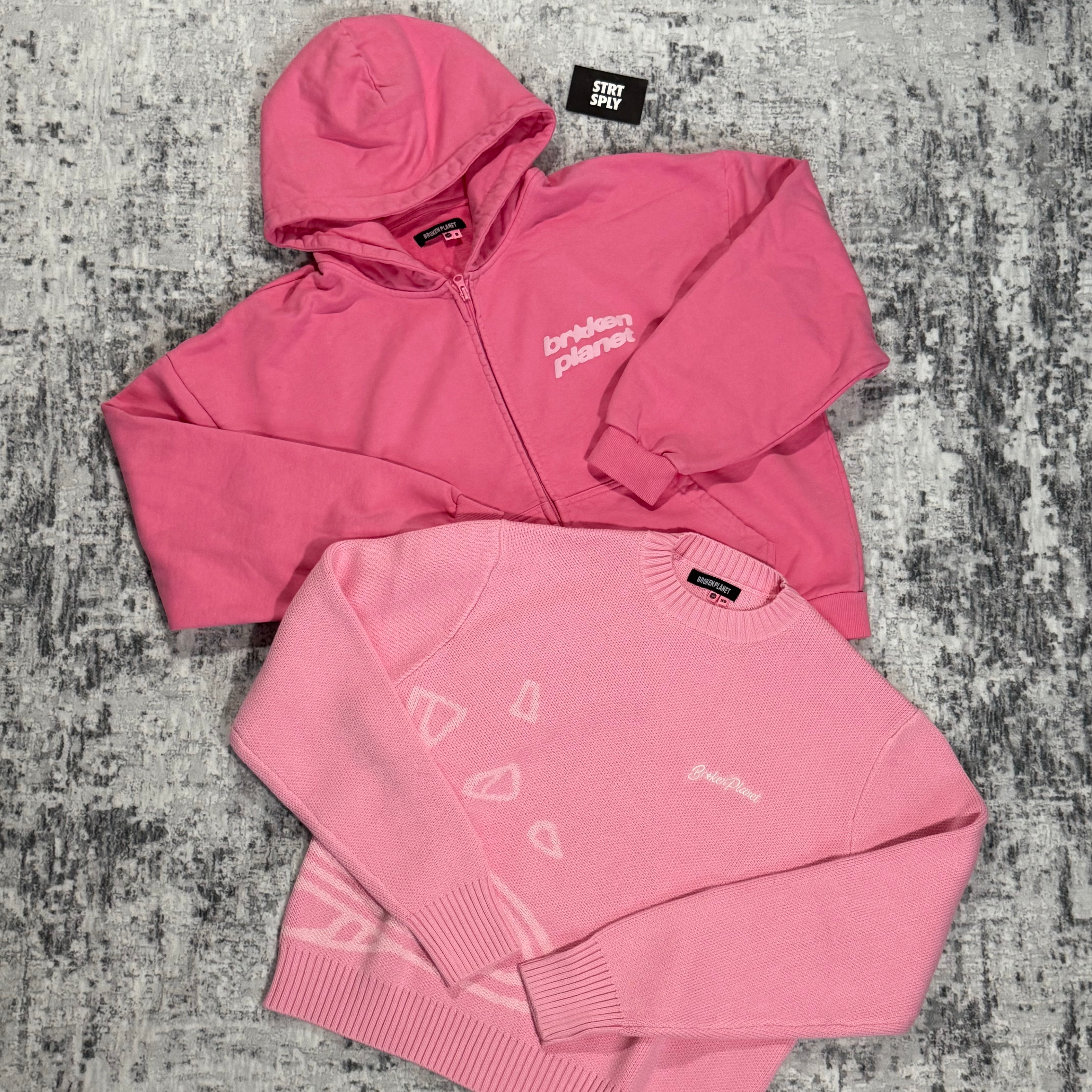 Broken Planet Market Knit Sweater - Candy Pink