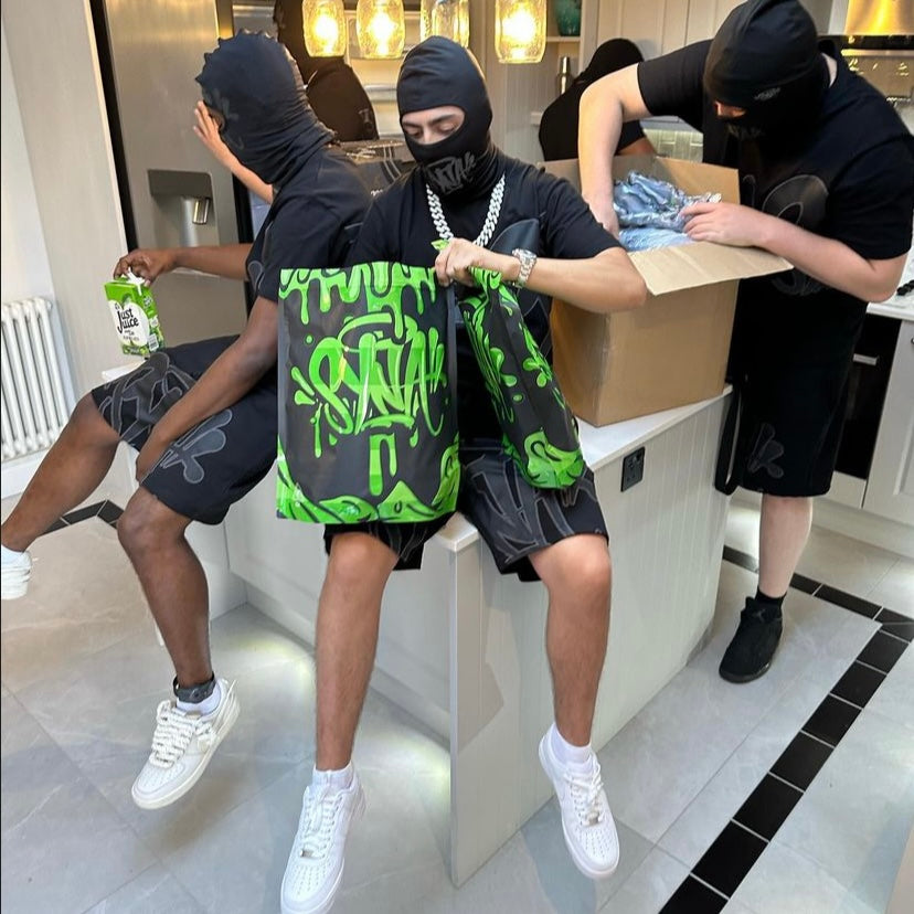 Syna World Mouth Logo Balaclava - Black / Reflective