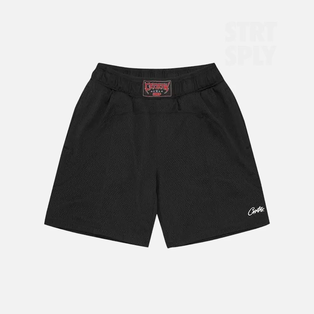 Preloved Corteiz RTW HMP Mesh Panel Short - Black