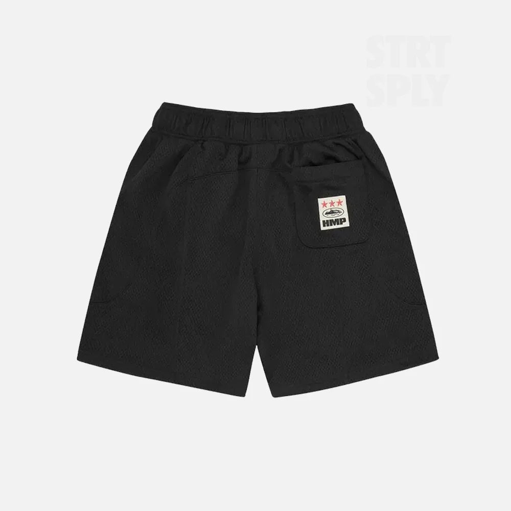 Preloved Corteiz RTW HMP Mesh Panel Short - Black