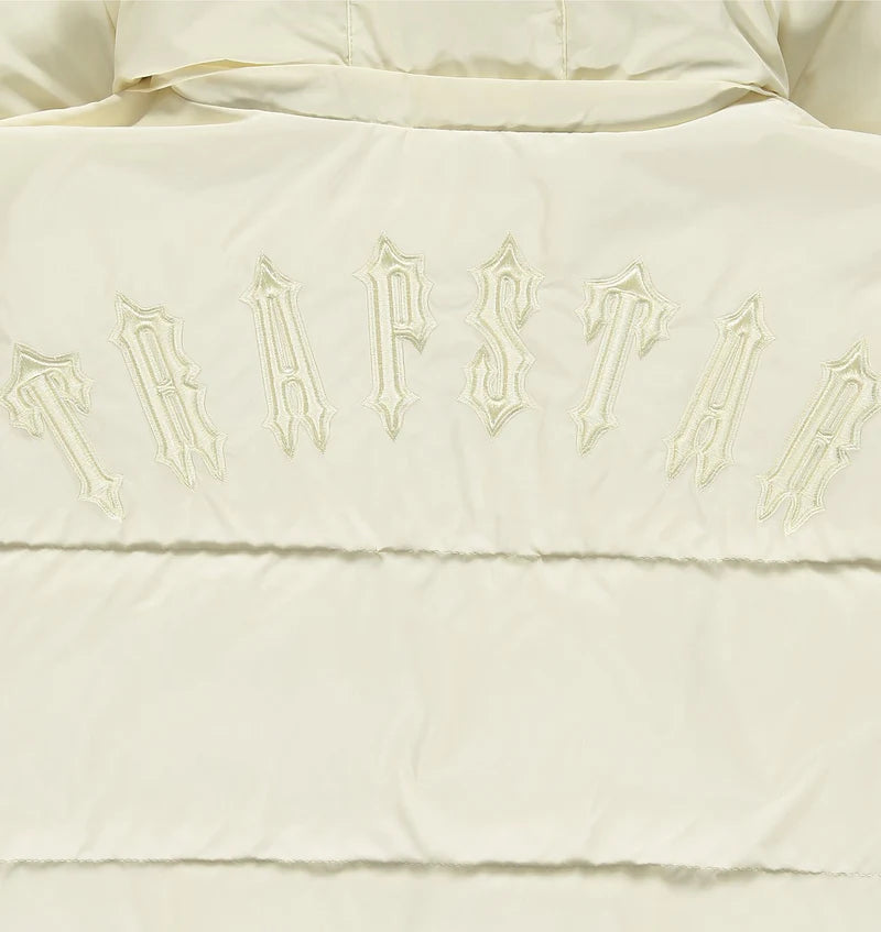 Trapstar Irongate Detachable Hooded Puffer Jacket - Cream