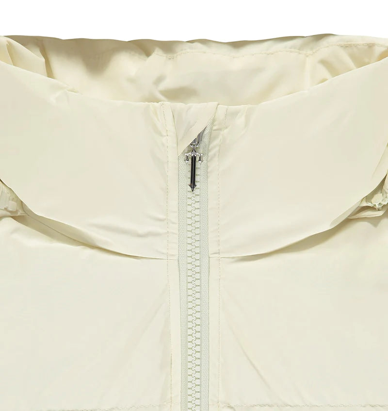 Trapstar Irongate Detachable Hooded Puffer Jacket - Cream