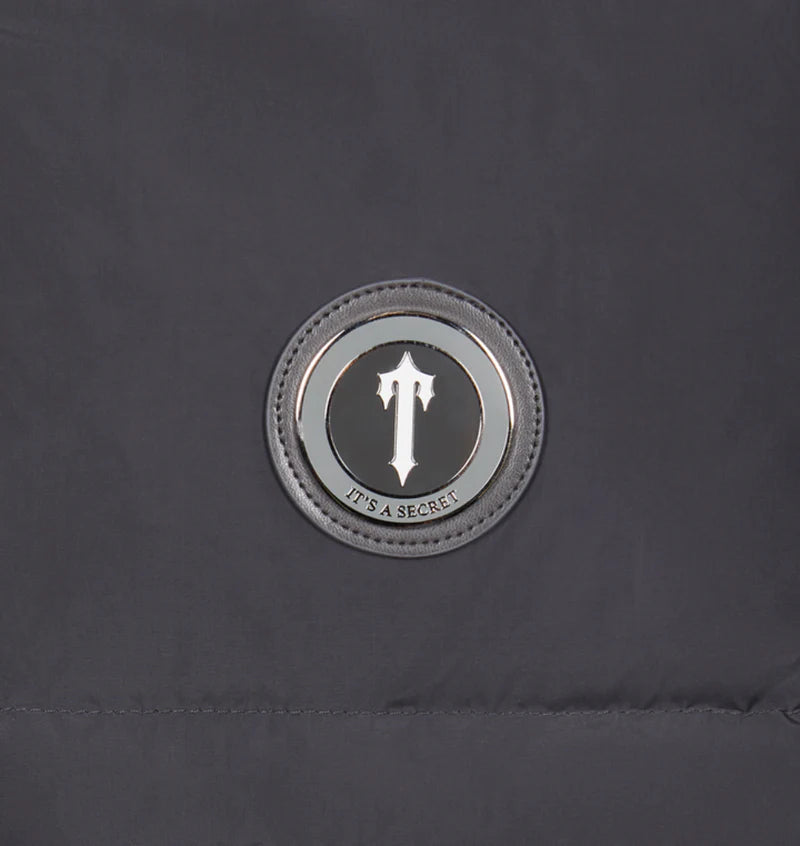 Trapstar Irongate Detachable Hooded Puffer Jacket - Stone Grey