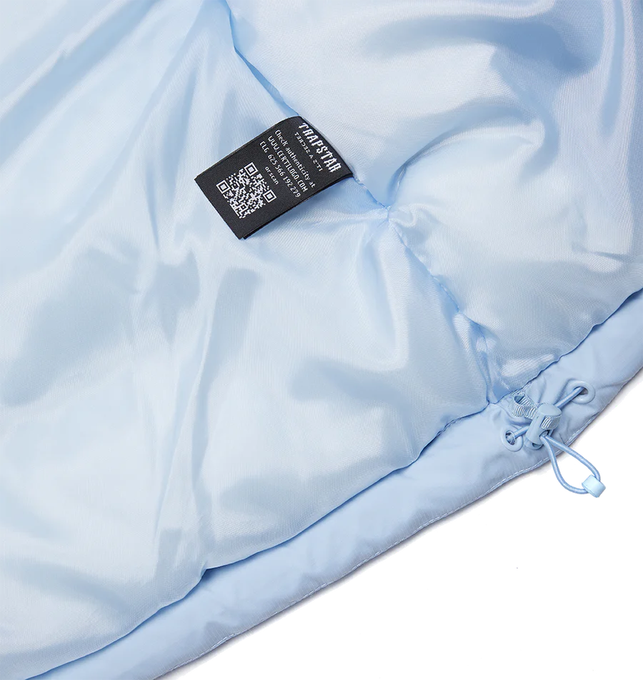 Trapstar Decoded Hooder Puffer 2.0 Jacket - Ice Blue
