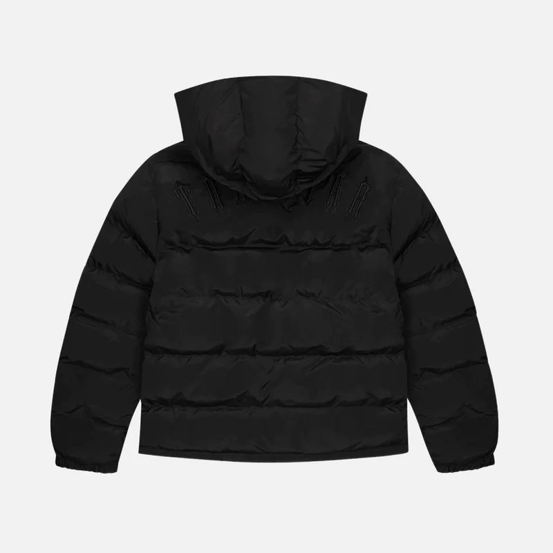 Trapstar Irongate Detachable Hooded Puffer Jacket - Blackout Edition