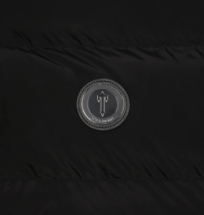 Trapstar Irongate Detachable Hooded Puffer Jacket - Blackout Edition