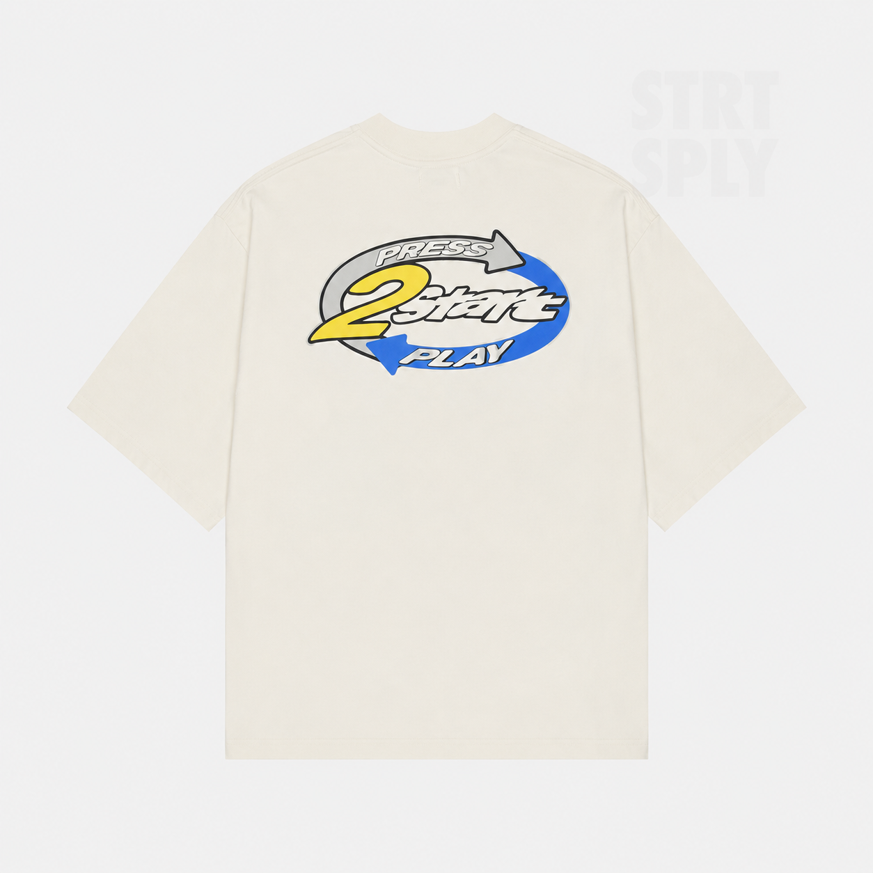 Broken Planet Game Over T-Shirt - Vanilla White