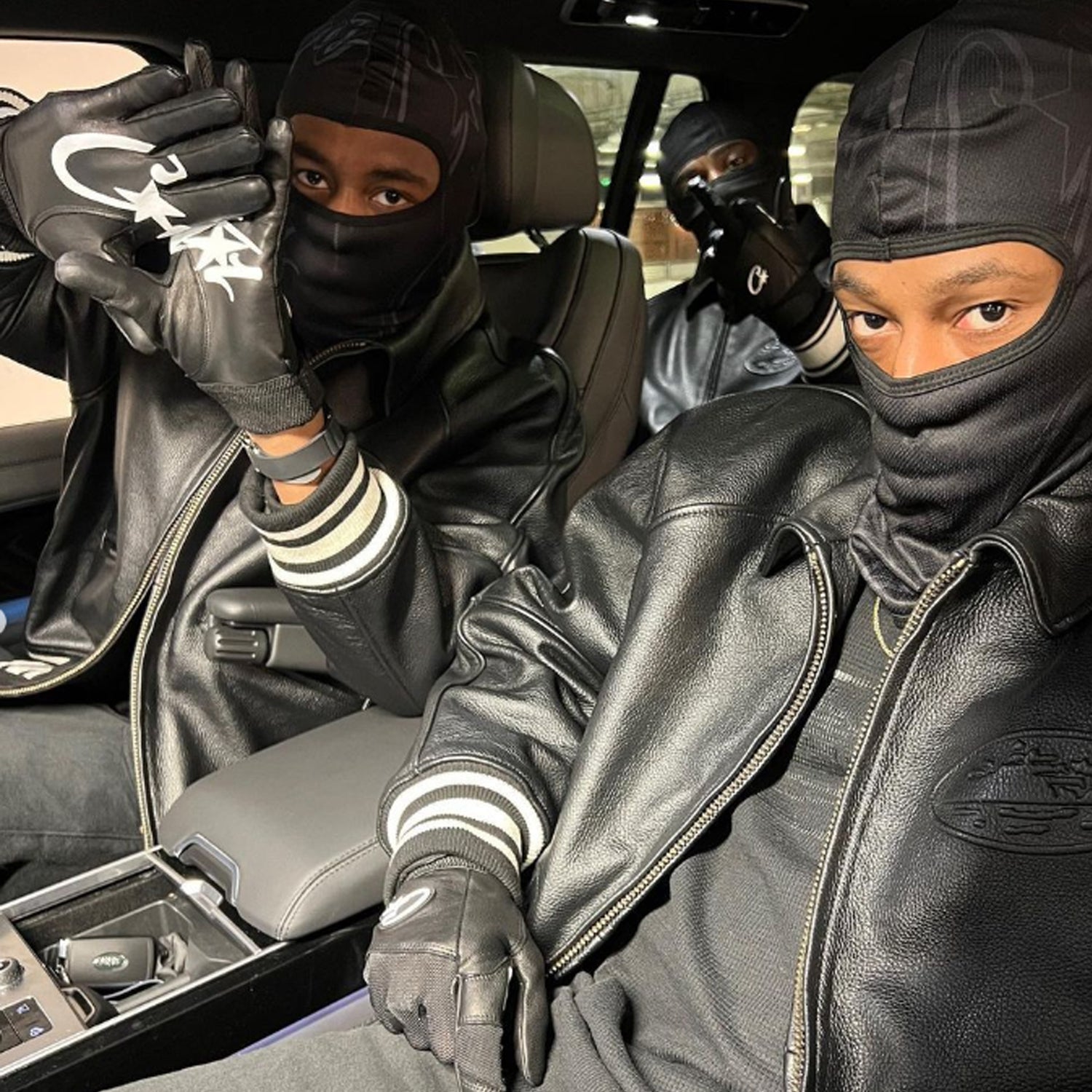 Corteiz RTW Skydive Jacket - Black Leather