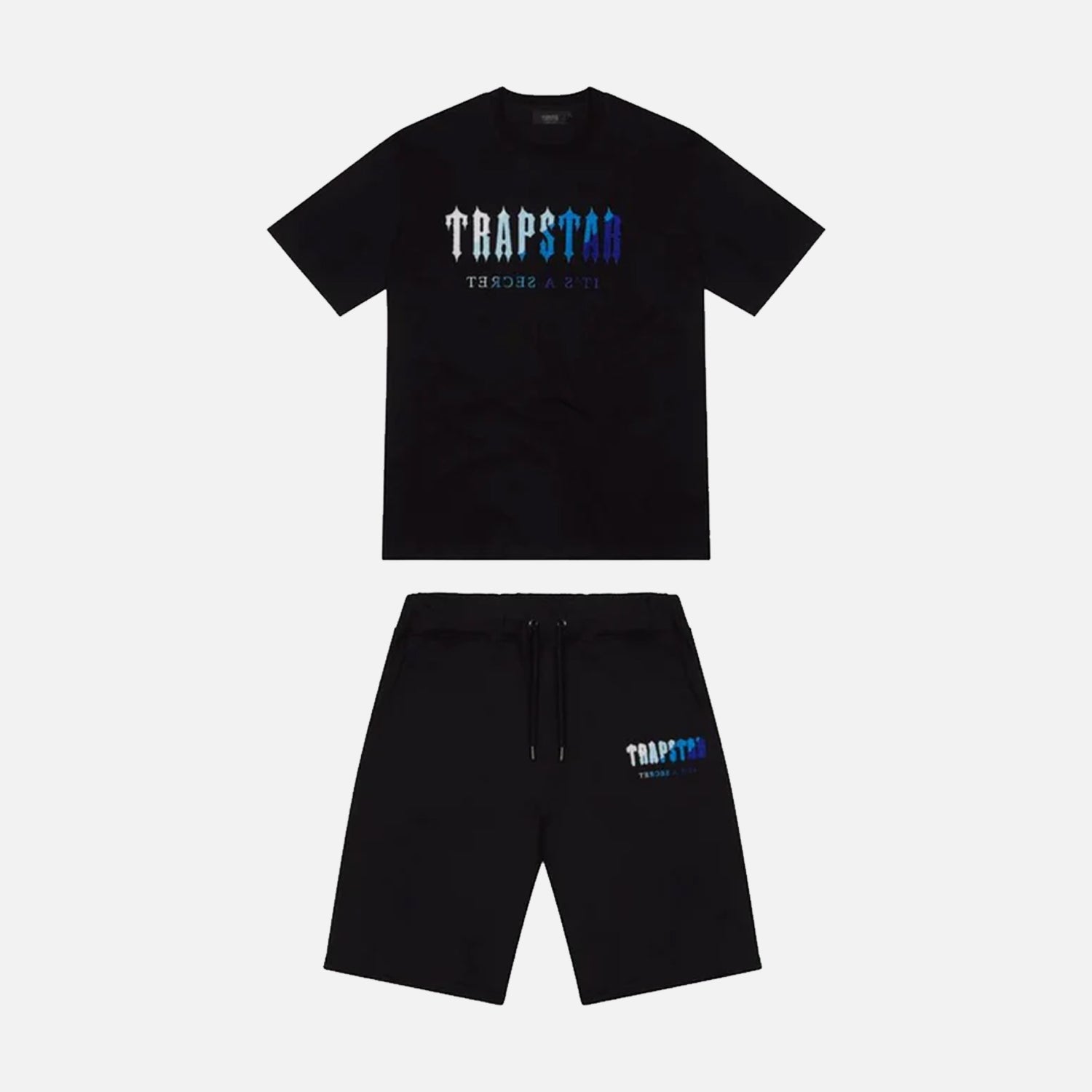 Trapstar Chenille Decoed Short Set - Black Ice Flavours 2.0 Edition