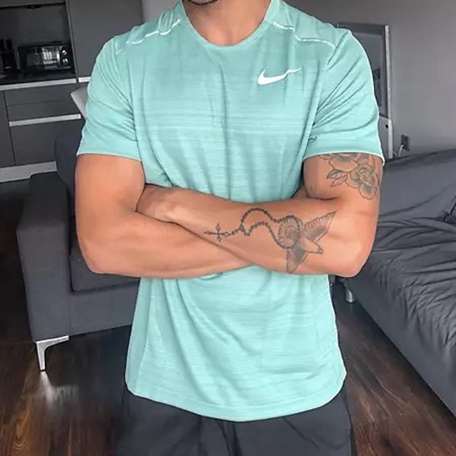 Nike Dri-Fit Miler 1.0 T-Shirt - Mint Green