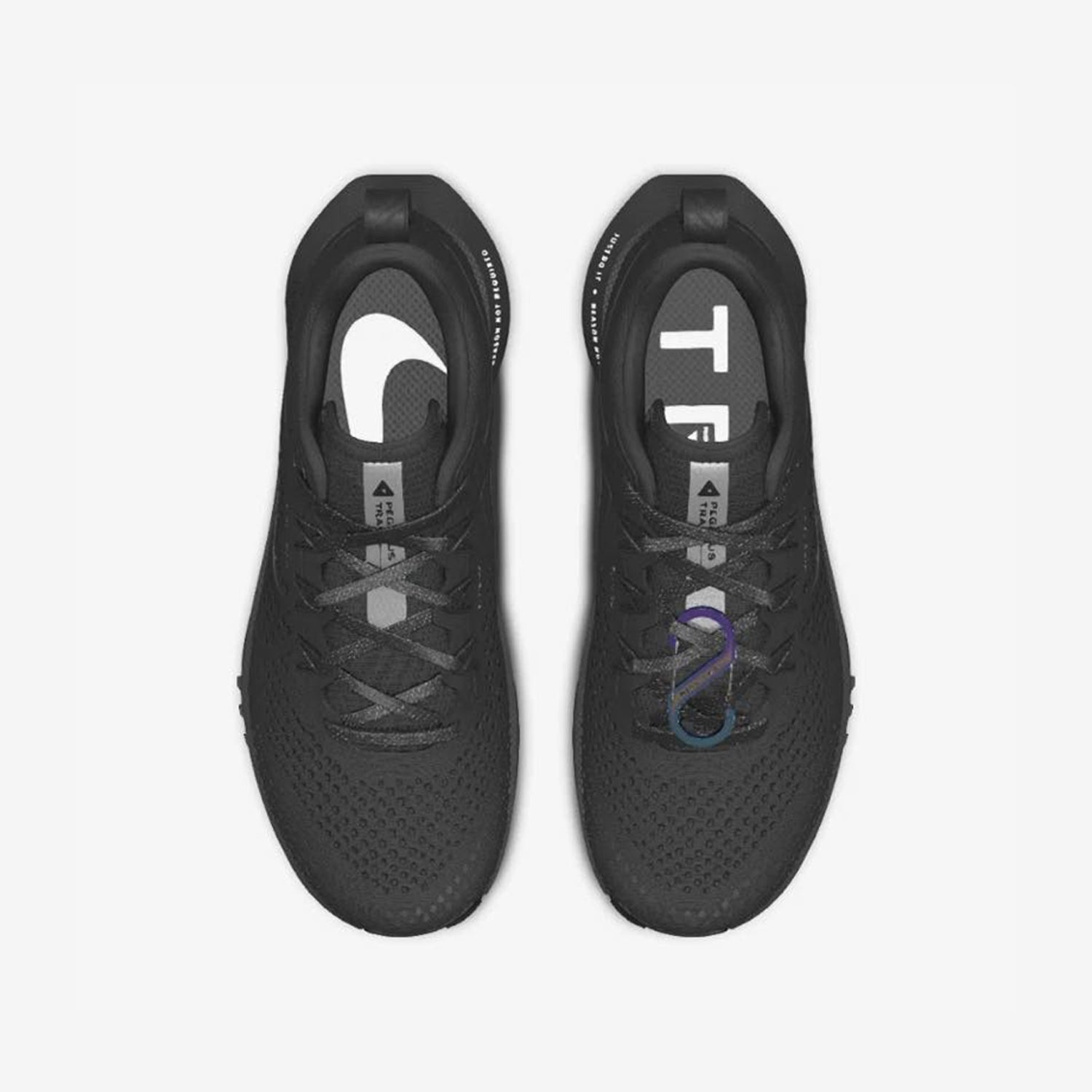 NIKE PEGASUS TRAIL 4 TRIPLE BLACK AND MONOCHROME KICKKONNECT