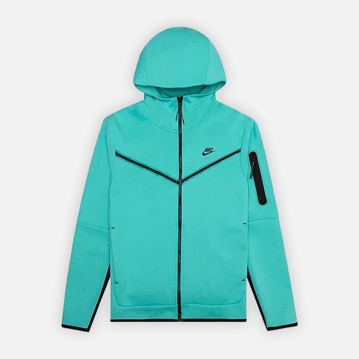 Nike Tech Fleece Hoodie - Teal Blue / Black