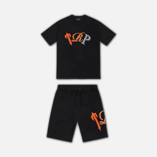 Trapstar TRP Short Set - Black / Orange