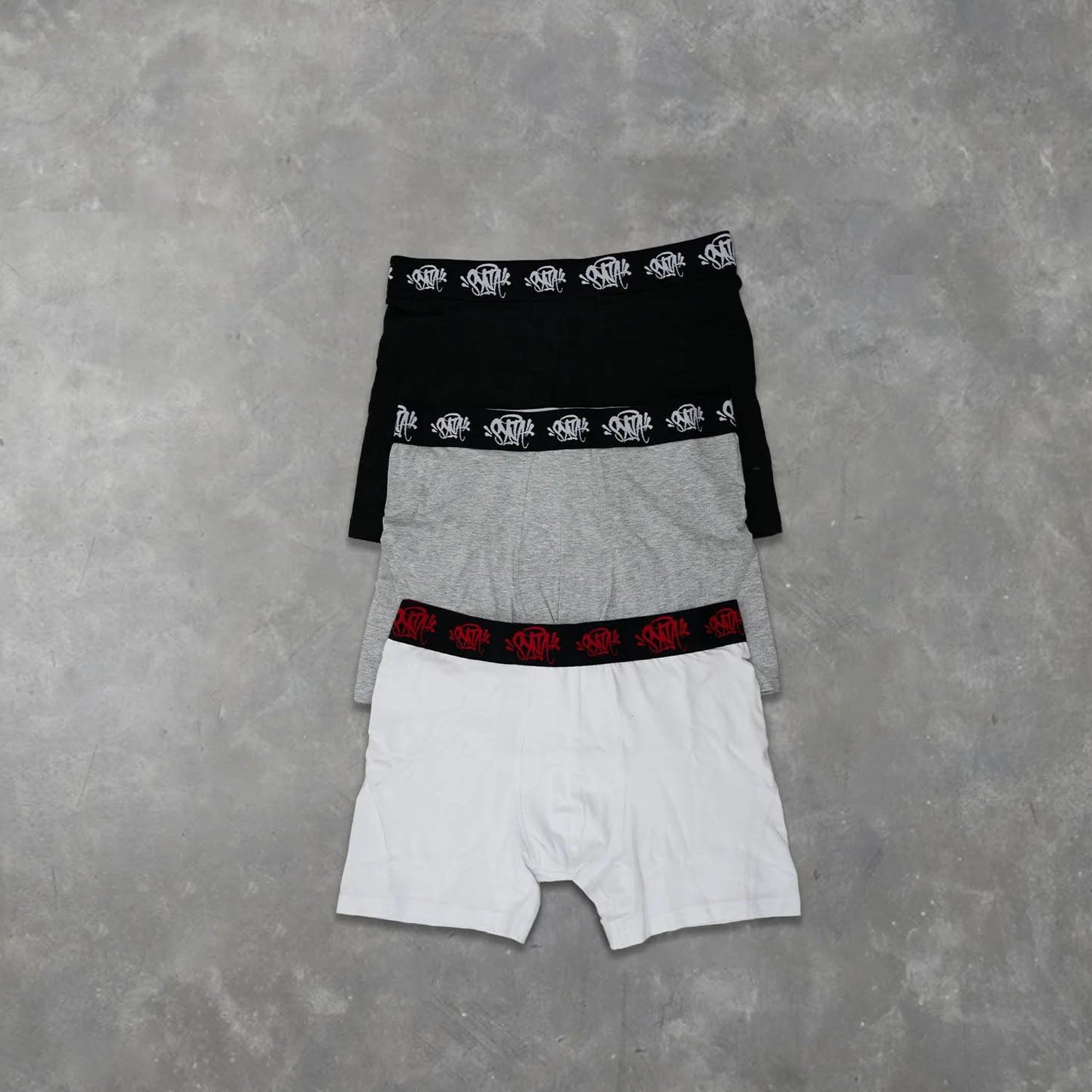 Syna World 3 Pack Boxer Briefs - Black / Grey / White