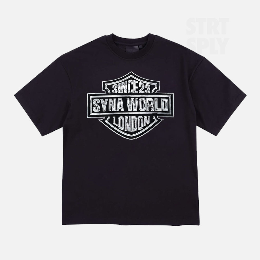 Syna World Chrome Badge T-Shirt - Black