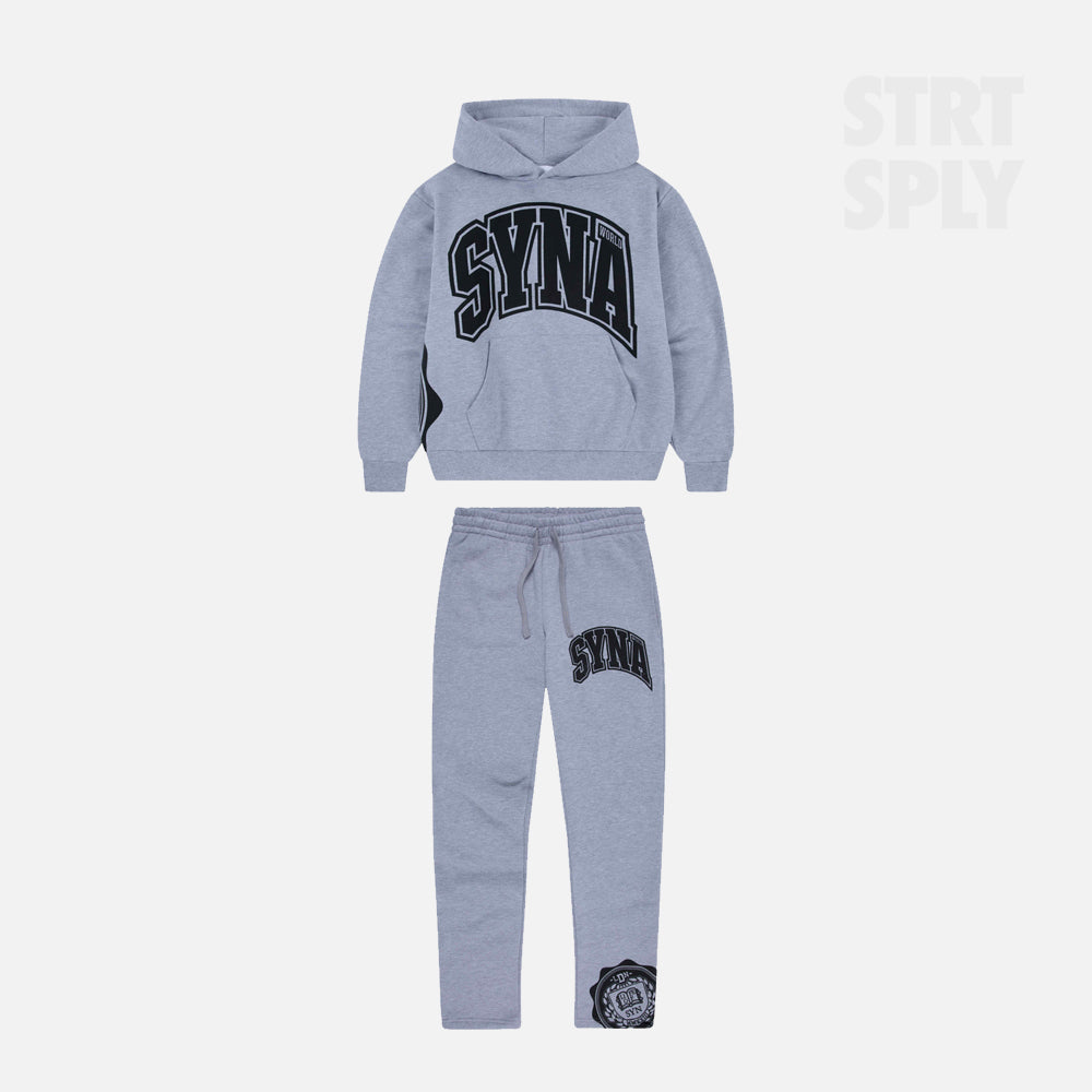 Syna World College Logo Tracksuit - Grey / Black
