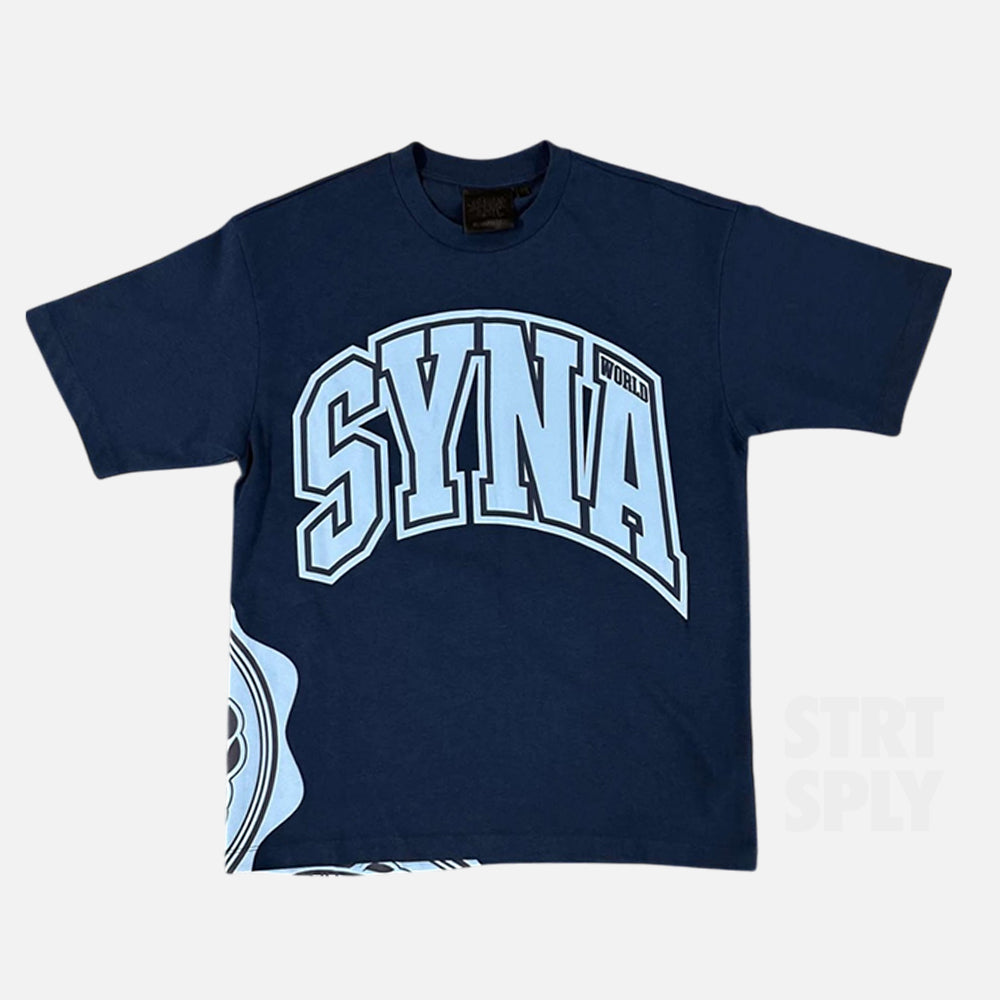 Syna World Crest T Shirt Blue syna-world-crest-t-shirt-blue