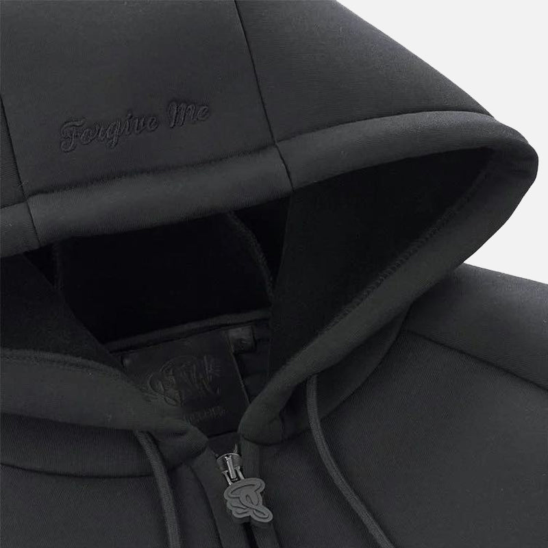 Syna World Neoprene Embossed Hoodie - Black