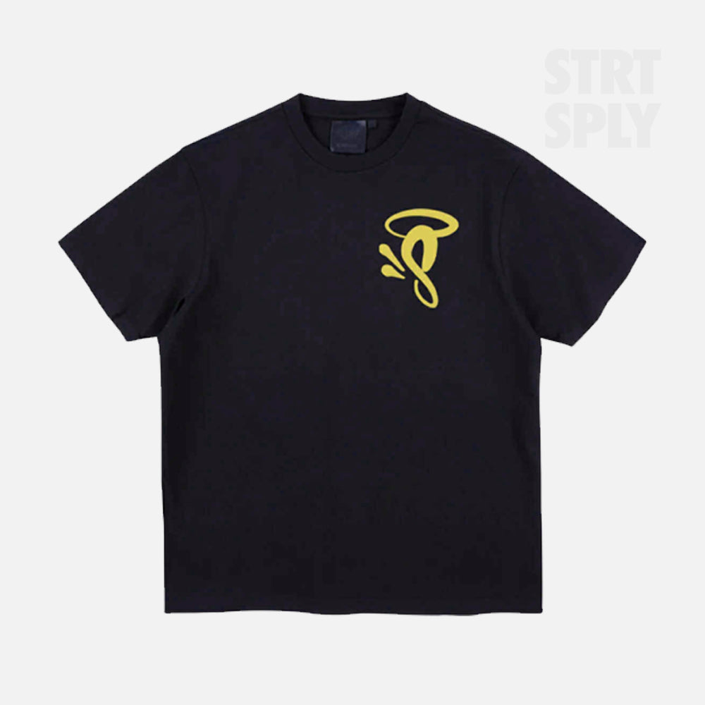 Syna World Halo S Logo T-Shirt - Black / Yellow