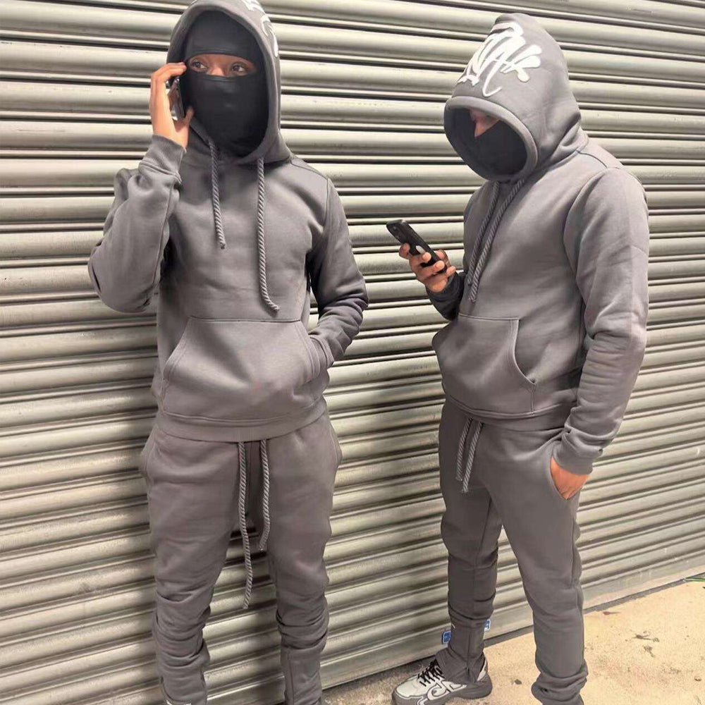 Syna World Logo Tracksuit - Dark Grey / White