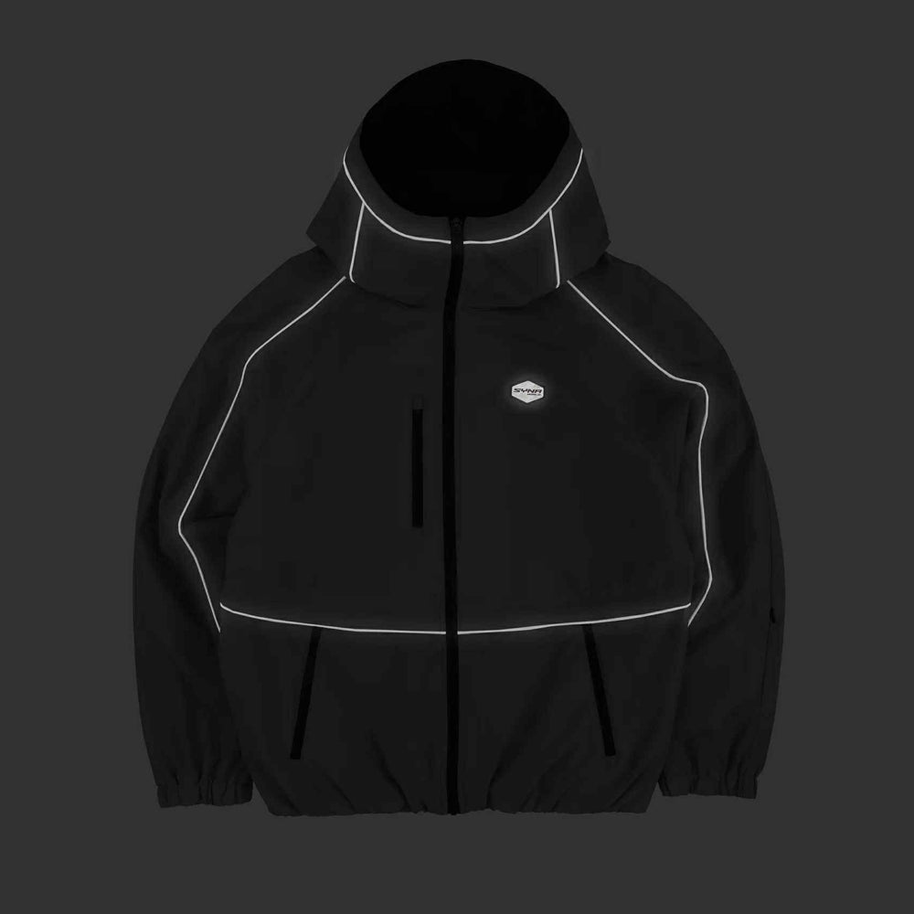 Syna World Micro Ripstop Windbreaker - Black / Reflective