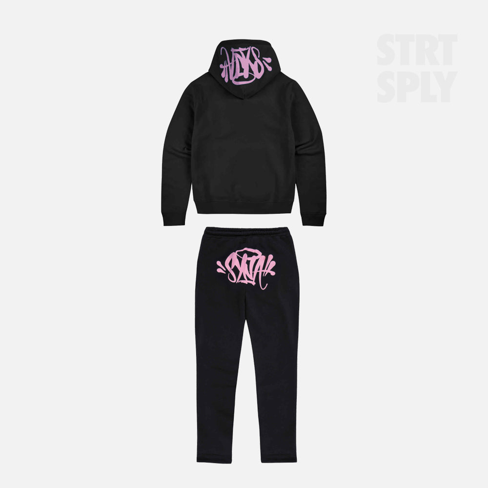 Syna World Logo Tracksuit - Black / Pink