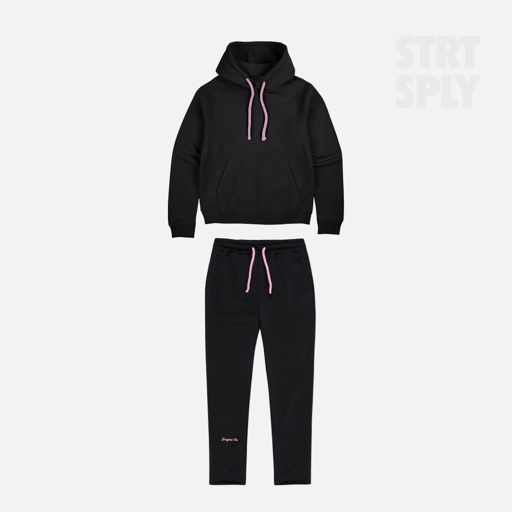 Syna World Logo Tracksuit - Black / Pink