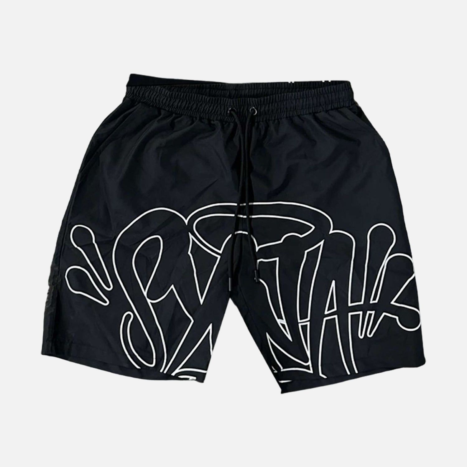 Syna World Outline Swim Shorts - Black / White