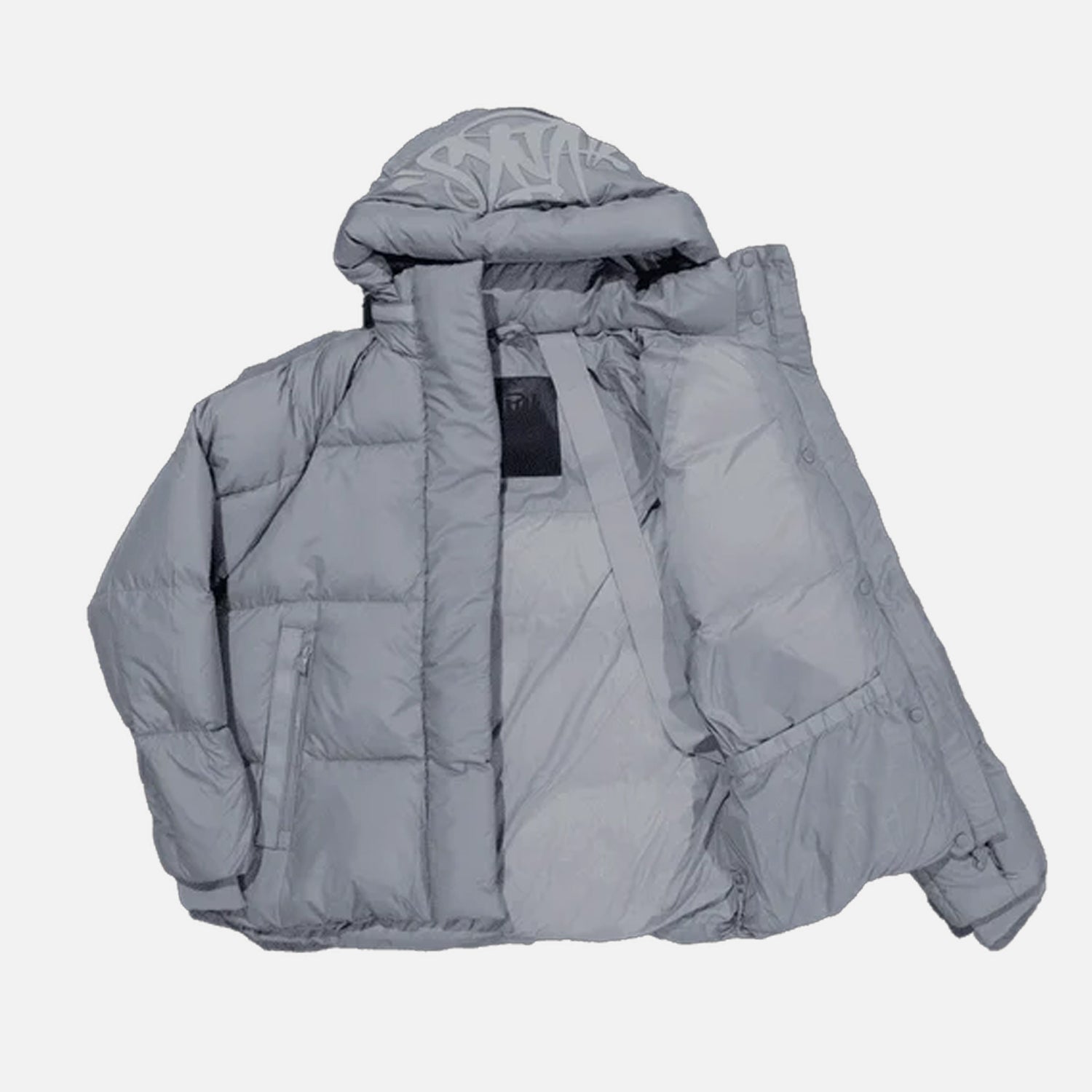 Syna World Logo Puffer Jacket - Grey