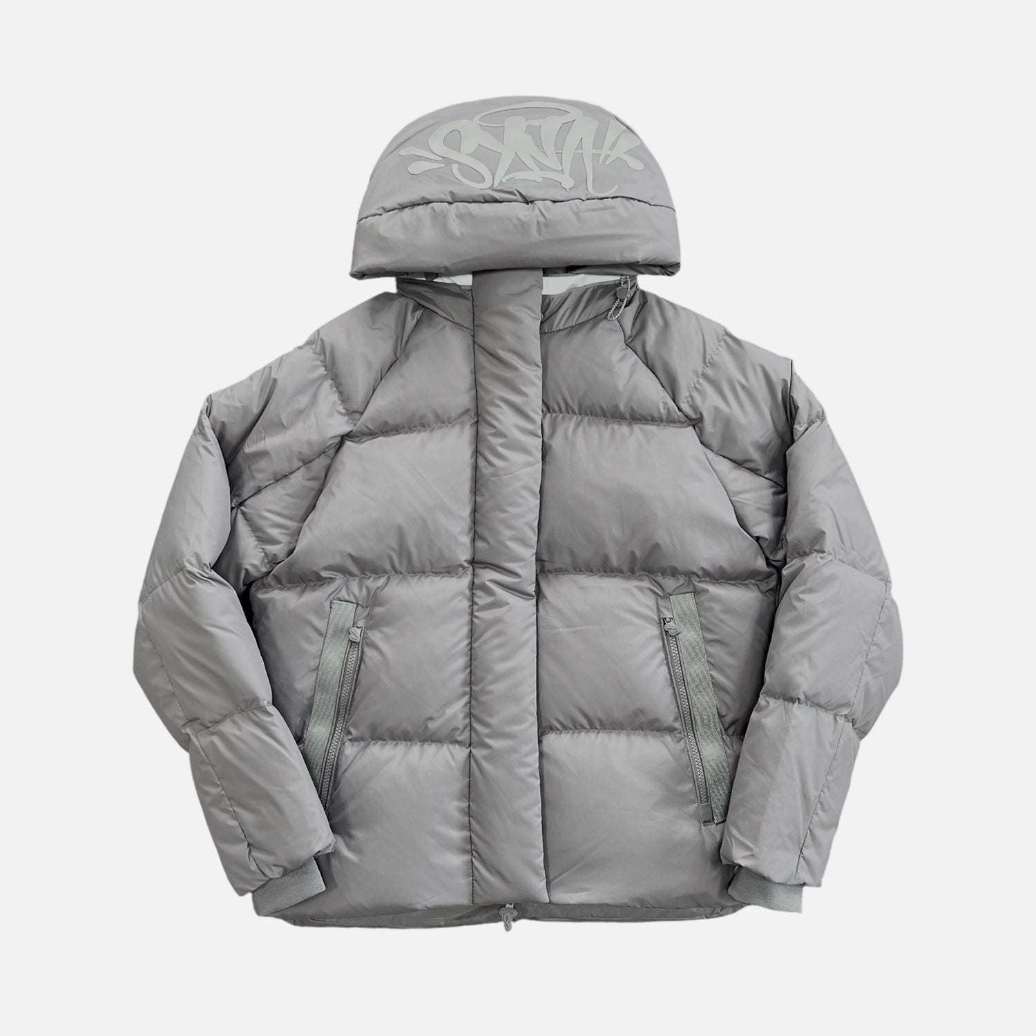 Syna World Logo Puffer Jacket - Grey