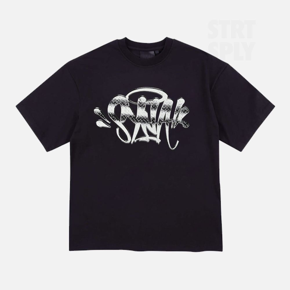 Syna World OG Steel Logo T-Shirt - Black