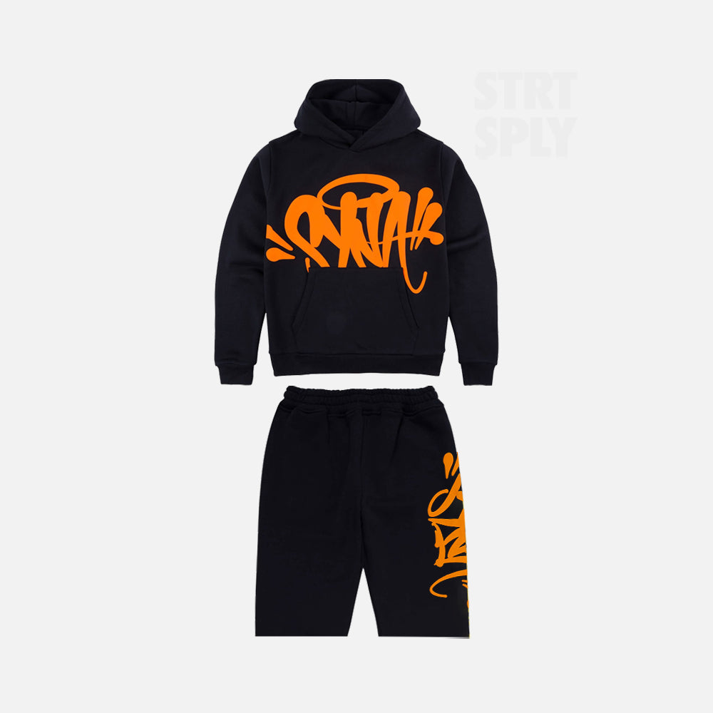 Syna World Team Hoodie + Short Set - Black / Orange