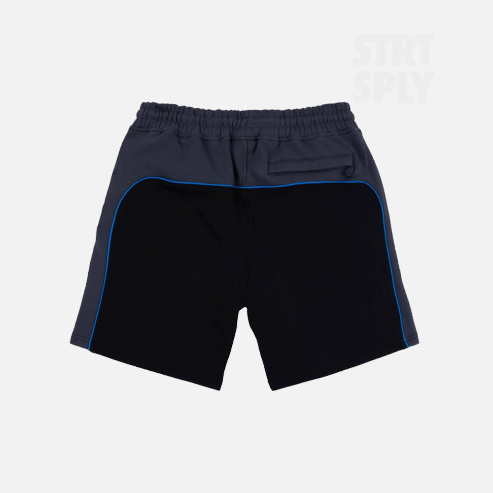 Syna World Team Pipe Shorts - Black / Cobalt Blue