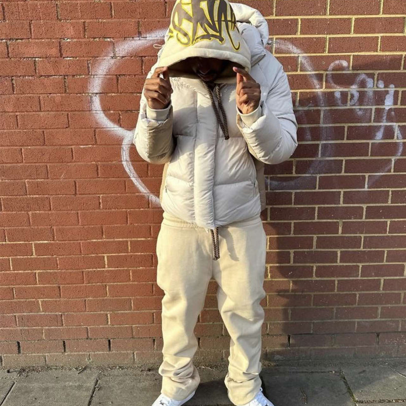 Syna World Logo Tracksuit - Beige / Brown