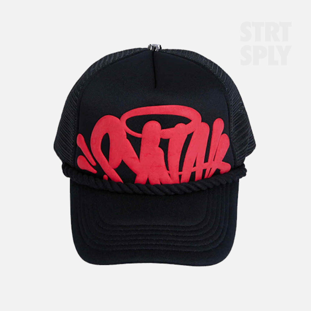 Syna World Rope Trucker Hat - Black / Red
